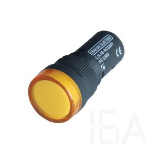 Tracon  LED-es jelzőlámpa, sárga, LJL16-YF Jelzőlámpa
