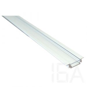 Tracon  Alumínium profil LED szalagokhoz, lapos, besüllyeszthető, LEDSZTRIO Süllyesztett LED alu profil