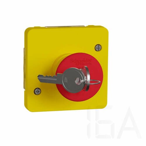 Schneider  MUREVA Styl Kulcsos vészleállító, piros/sárga, MUR35052 Schneider Electric MUREVA STYL vízmentes kapcsoló 0