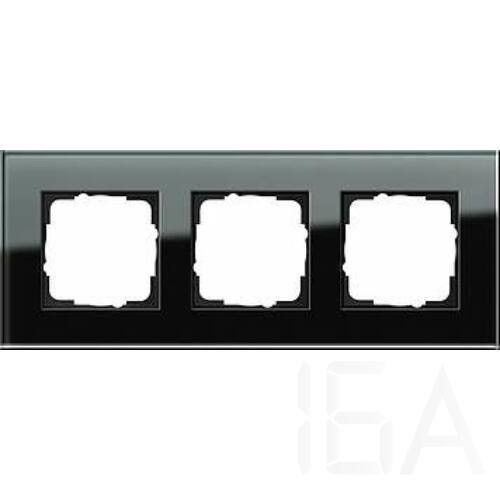 Gira Gira Esprit Üveg 3-as keret, fekete, 21305 GIRA kapcsoló 0