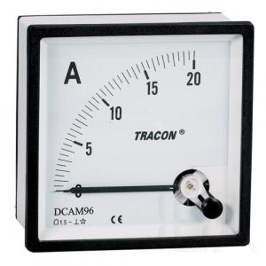 Tracon  Analóg egyenáramú ampermérő közvetlen méréshez, DCAM96-0,02 Közvetlen egyenáramú árammérő