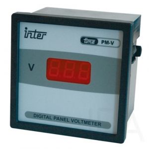 Tracon  Digitális 1 fázisú váltakozó áramú voltmérő, direkt, ACVMD-72-500 Digitális táblaműszer