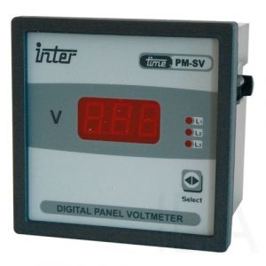 Tracon  Digitális 3 fázisú váltakozó áramú voltmérő, direkt, ACVMD-K-96-500 Digitális feszültségmérő műszer (fáziskiválasztással)