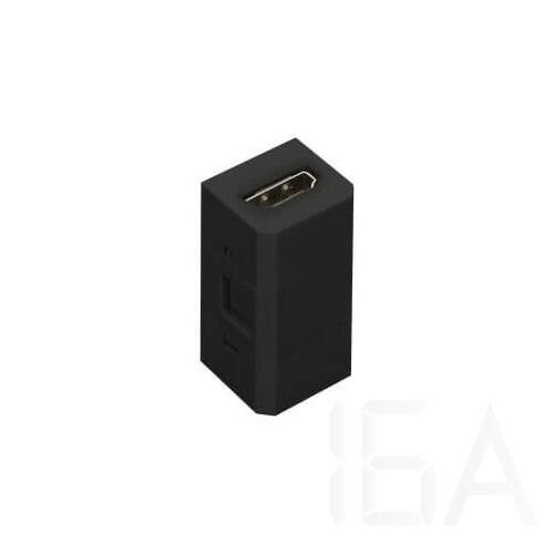 Orno Cserélhető kocka HDMI dugalj, fekete, OR-GM-9011-hoz Kiegészítők asztalba süllyeszthető elosztóhoz 0