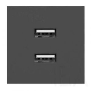 Orno Beépíthető USB dugalj, 2-es, NOEN, fekete, OR-GM-9010 elosztóhoz Kiegészítők asztalba süllyeszthető elosztóhoz 0