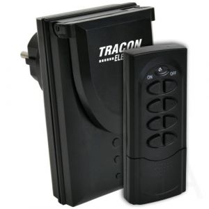Tracon  Távkapcsolós csatlakozóaljzat, 1 aljzat, 1 távirányító, IP44, RCS11-IP Távirányítós dugalj 0