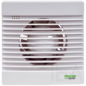 Tracon  fürdőszobai elszívó ventilátor, golyóscsapágy+időzítő+v.zsalu, VF100-BTS Elszívó ventilátor