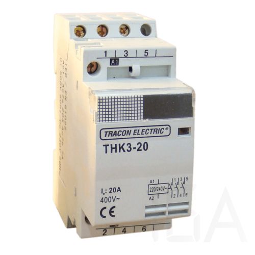 Tracon  Installációs moduláris kontaktor, THK3-20-24 Moduláris mágneskapcsoló 0