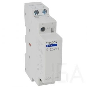Tracon  Installációs moduláris kontaktor, SHK2-25V11 Moduláris mágneskapcsoló