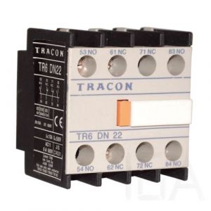 Tracon  Homlokoldali segédérintkező TR1D/F és TR1E kontaktorokhoz, TR6DN13 Tracon segédérintkező 0