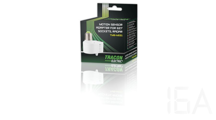 Tracon  Beltéri mozgásérzékelő adapter, mikrohullámú E27, foglalatba, TMB-ME51 Mozgásérzékelő 1