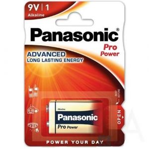 Panasonic  Pro Power 6LR61PPG/1BP 9V blokk szupertartós alkáli elem Elem
