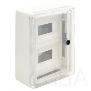 Tracon  TME332513MT Műanyag elosztószekrény maszkos átlátszó ajtóval 2x9mod, 330x250x130mm, IP65 Műanyag elosztószekrény maszkos kivitelben