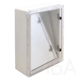 Tracon  TME504018T Műanyag elosztószekrény átlátszó ajtóval 500x400x175mm, IP65 Műanyag elosztószekrény szerelőlappal