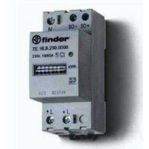 Finder  Fogyasztásmérő, 1F, 2KE, 230 V, Hiteles Elektronikus fogyasztásmérő 0