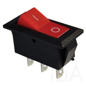 Tracon  Készülékkapcsoló, váltó, piros (0-I felirat), TES-22 Készülékkapcsoló