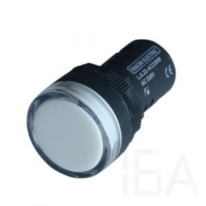 Tracon  LED-es jelzőlámpa, fehér, LJL16-WC Jelzőlámpa 0
