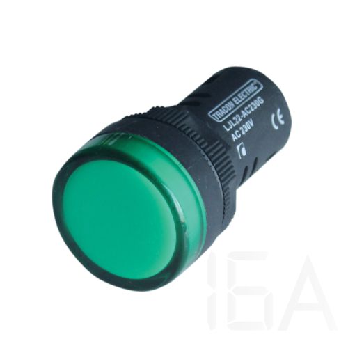 Tracon  LED-es jelzőlámpa, zöld, LJL22-DC230G Jelzőlámpa 0