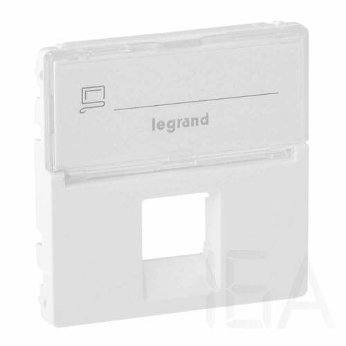 Legrand  Valena Life 1xRJ45 csatlakozóaljzat burkolat, címketartóval fehér, 755470 Legrand VALENA LIFE kapcsoló 0