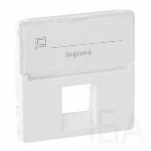 Legrand  Valena Life 1xRJ45 csatlakozóaljzat burkolat, címketartóval fehér, 755470 Legrand VALENA LIFE kapcsoló 0