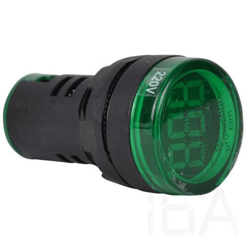Tracon  Feszültségmérő, LED jelzőfény, zöld, NYG3-VG Feszültség-, árammérő, Hangjelző 0