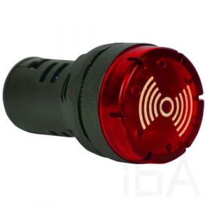 Tracon  Hang- és fényjelző, piros, NYG3-BFR230 Feszültség-, árammérő, Hangjelző 0