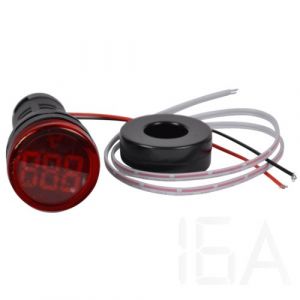 Tracon  Árammérő, LED jelzőfény, piros, NYG3-AR Feszültség-, árammérő, Hangjelző