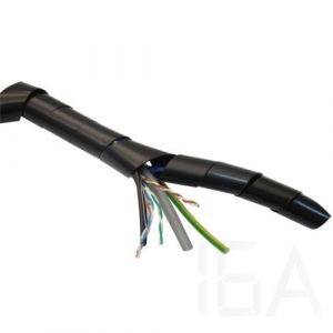 Tracon  KSPI-4F kábel szalagspirál, fekete Kábel spirál