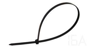 Tracon  Kábelkötegelő, normál, fekete, 290×4.8mm, 211PR Hagyományos kábelkötegelő 3