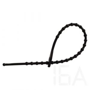 Tracon  Gyöngyös nyitható kábelkötegelő, fekete, 120F-GY Gyöngyös kábelkötegelő