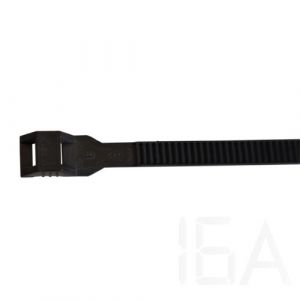 Tracon  PA12 kábelkötegelő, UV-álló, fekete, 360-12 PA12 UV-álló kábelkötegelő