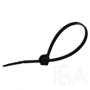 Tracon  kábelkötegelő, UV-álló, fémnyelves, fekete, TU293 UV-álló fémnyelves kábelkötegelő