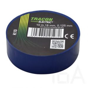 Tracon  K10 Szigetelőszalag, kék Szigetelőszalag és tömítőanyag