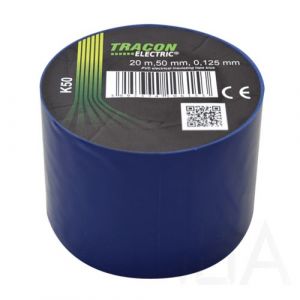 Tracon  K50 Szigetelőszalag, kék Szigetelőszalag és tömítőanyag