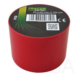 Tracon   P50 Szigetelőszalag, piros Szigetelőszalag és tömítőanyag