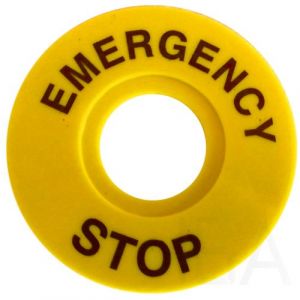 Tracon  EMERGENCY STOP lap, NYG3-ES60 Működtető- és jelzőkészülék kiegészítő