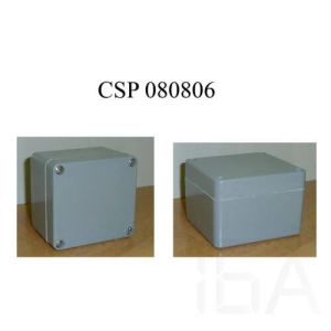 Csatári plast CSP 080806 poliészter doboz, üres 80x 75x 55mm csav fed IP65 CSATÁRI PLAST CSP típusú üres doboz