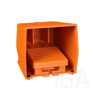 Schneider  Biztonsági lábkapcsoló, fém, narancs, 1NC+1NO, 1 fokozatos reteszelés, XPER410 Lábkapcsoló