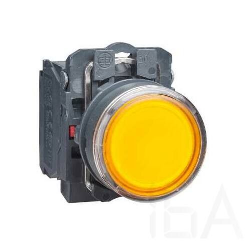 Schneider  LED-es világító nyomógomb, narancssárga, 24V, XB5AW35B5 Világító nyomógomb (Led) 0