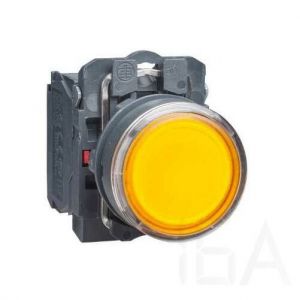 Schneider  LED-es világító nyomógomb, narancssárga, 24V, XB5AW35B5 Világító nyomógomb (Led)
