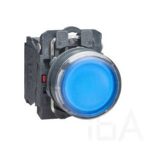 Schneider  LED-es világító nyomógomb, kék, 24V, XB5AW36B5 Világító nyomógomb (Led) 0