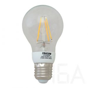 Tracon  COGA604W COG LED gömb fényforrás, átlátszó 4W E27 LED izzó