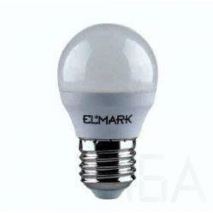 Elmark LED GLOBE G45 6W E27 230V SMD2835 meleg fehér led izzó, 99LED745 E27 LED izzó