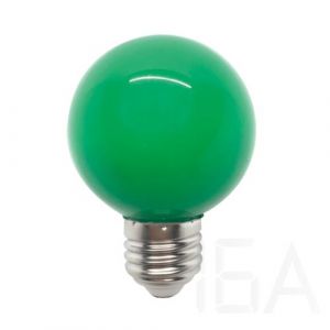 Elmark LED lámpa gömb G60 3W E27 zöld, 99LED823 E27 LED izzó