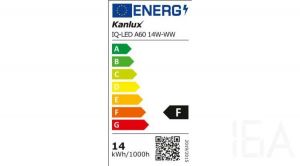 Kanlux IQ-LED A60 14W-WW 1520lm meleg fényű E27 normál led izzó, 27279 E27 LED izzó 1