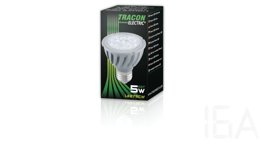 Tracon  LE275CW Power LED fényforrás 5W E27 LED izzó 2