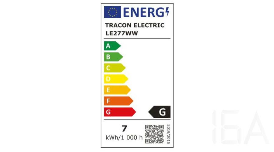 Tracon  LE277WW Power LED fényforrás 7W E27 LED izzó 1
