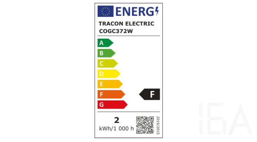 Tracon  COGC372W COG LED gyertya fényforrás, átlátszó 2W E14 LED izzó 1