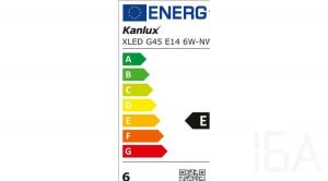 Kanlux XLED G45 E14 6W természetes fényű filament LED izzó, 29629 E14 LED izzó 1