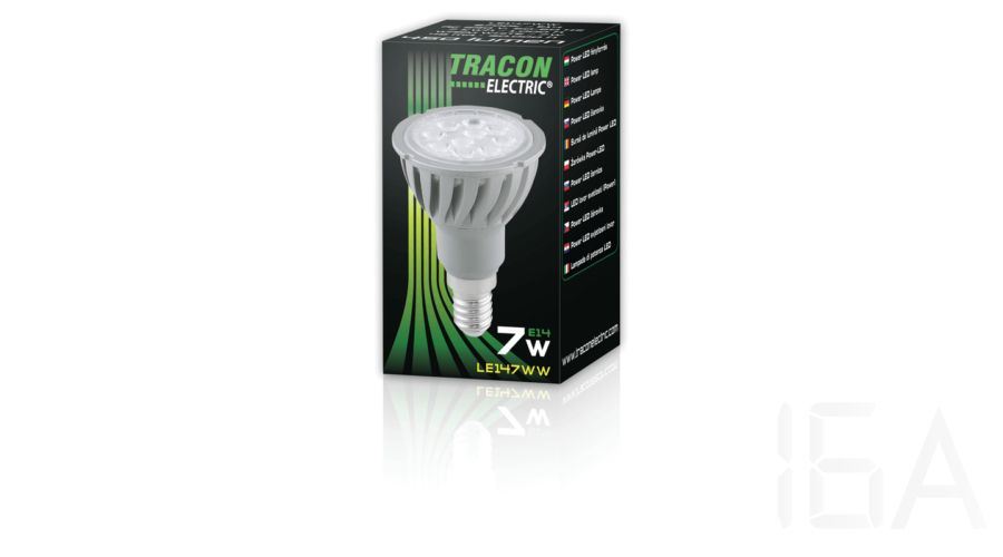 Tracon  LE147WW Power LED fényforrás 7W E14 LED izzó 2